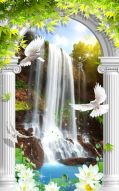 Фреска Арка с водопадом