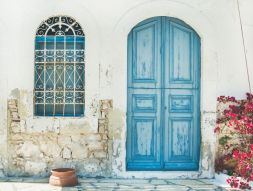 Фреска Голубая дверь