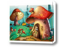 Картина Сказочный домик-гриб
