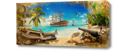 Картина пиратский остров