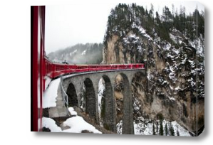 Картина Швейцария Цюрих мост
